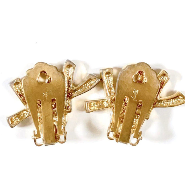 YSL Heart Clip On Earrings