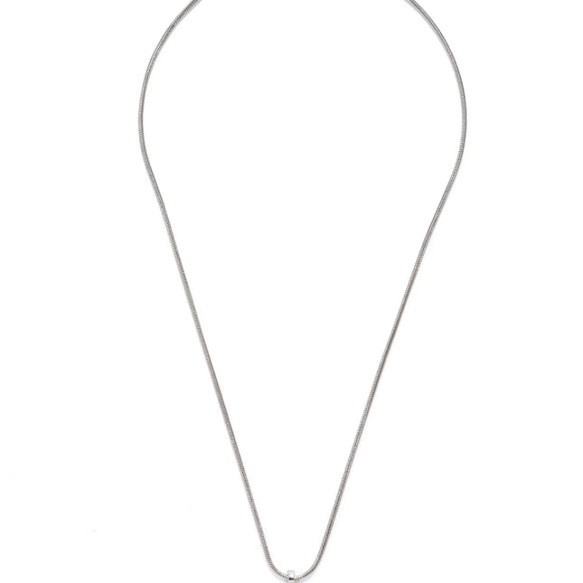 Christian Dior silver necklace with CD letter pendant
