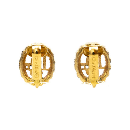 Dior Crystal Motif Earrings