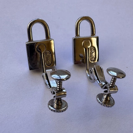Dior Padlock Earrings