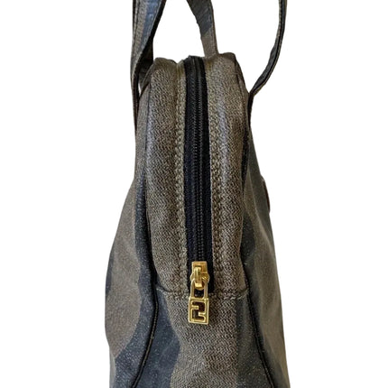 Fendi Pequin Top Handle Handbag